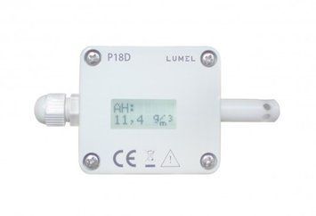 Lumel Humidity and temperature transducers with digital and analog output P18, P18D